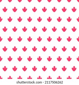 White seamless pattern with pink cactus.