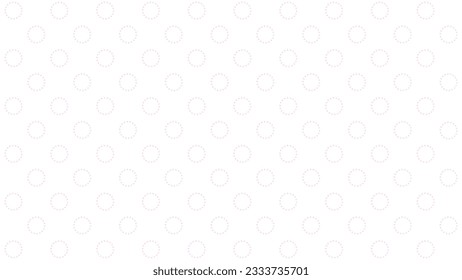 White seamless pattern with pink circles