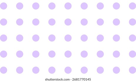 Weiße nahtlose Muster mit violetten Tropfen. Polka-Punkt-Hintergrund. Nette Tapete mit Kreis.