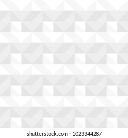White Seamless Pattern Triangle Square Vector Illustration