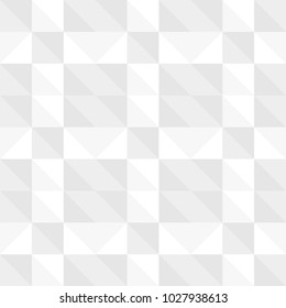 White Seamless Pattern Triangle Square Vector Illustration