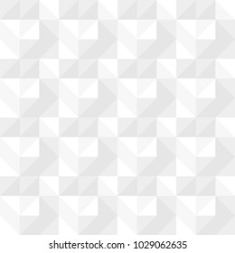 White Seamless Pattern Triangle Square Vector Illustration