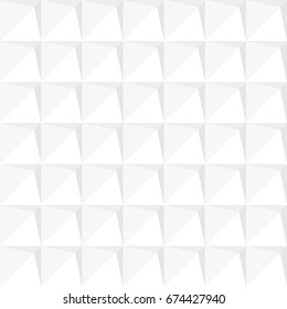 Ilustração de vetor quadrada de triângulo de padrão contínuo branco