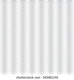 White seamless pattern. Volume line. White background. Wavy lines. Volume tecture. Gradient. Seamless white background. The pattern of sea waves. Seamless vector pattern. Curved stripes pattern.