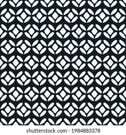 White seamless round shapes. Vector same ornament with white shapes.
