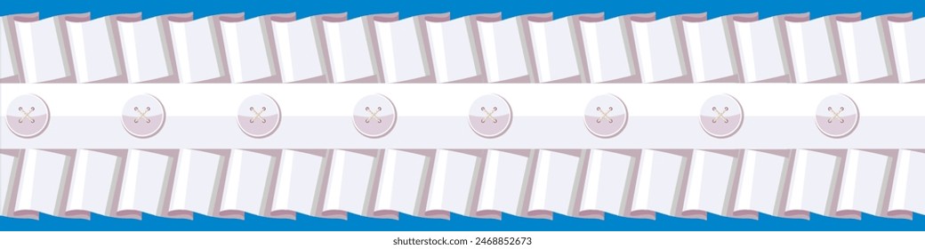 White seamless sewing brushes ruffles