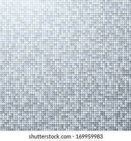 White seamless shimmer background with shiny silver and black paillettes. Sparkle glitter background. Glittering sequins wall.