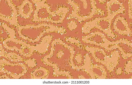 White Seamless Spots Graphic Wallpaper. Effect Background Orange Repeated Liquid Vector Backdrop. Yellow Seamless Curved Graphic Background. Seamless Monochrome  Effect Background