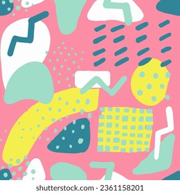 Impresión Moderna De Verano Sin Verdadero Blanco. Color Repetido Oscuro Bello Tejido, Impresionante. Esbozo de estilo decorativo de Doodle sin foco negro