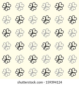 white seamless texture with flowers. vector background eps8