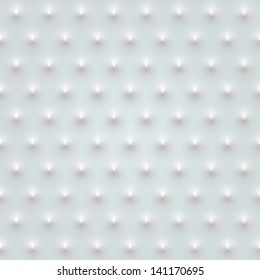 White Seamless Texture With Shadow. Simple Clean Background Texture. 3D Vector Interior Wall Panel Pattern. Spike Texture