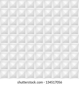 white seamless tridimensional pattern