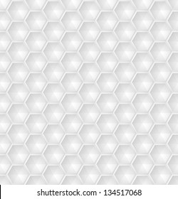 white seamless tridimensional pattern