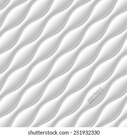 White seamless wavy background.