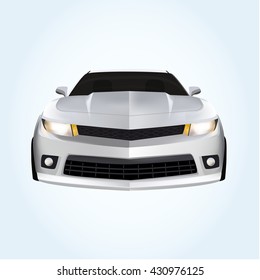 White Sedan Car and sport cars