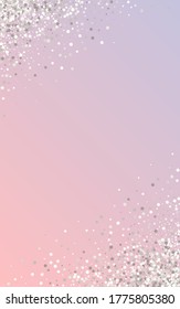 Fondo Rosa De Lujo De La Secuencia Blanca. Tarjeta de lluvia de glamur. Ilustración transparente de círculo plateado. Un fondo moderno brillante.