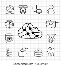 White Series | Network icon set