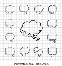 White series | Speech And Thought Bubbles