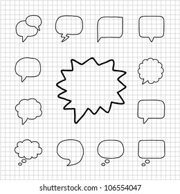 White series | Speech And Thought Bubbles