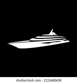 diseño de logotipo de barco aislado de forma blanca, símbolo gráfico vectorial ilustración de símbolo