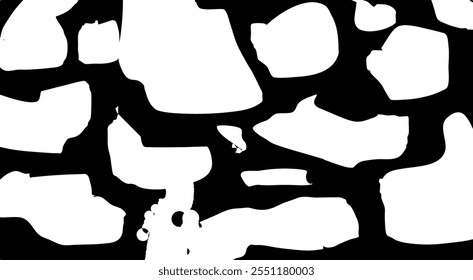 Textura de forma branca no fundo preto. vetor para papel de parede de fundo

