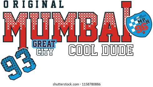 White shaped red texts with around blue numbers and logo. Vector illustration.