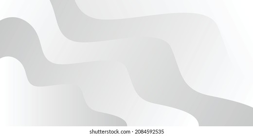White Shapes Abstract Background Banner