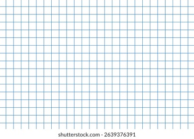 White sheet in a cage, notebook in a cage. Vector illustration.