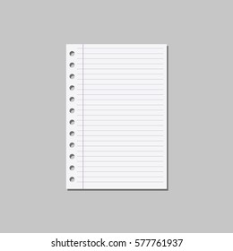 White sheet. lines. for office