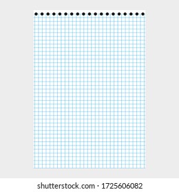 Weißes Notizbuch in einem Käfig mit runden Löchern.