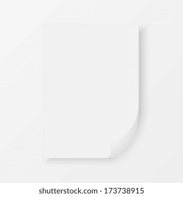 White sheet of paper