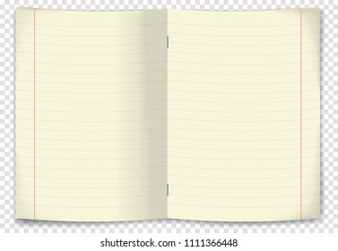 White sheet of paper . Isolated background