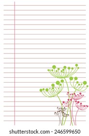 white sheet of paper in line