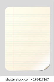 white sheet  white sheet, realistic object - EPS10.