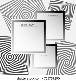 white sheets for writing, squares, template