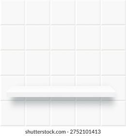 Estante blanco en la