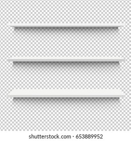 White Shelf, Vector Illustration