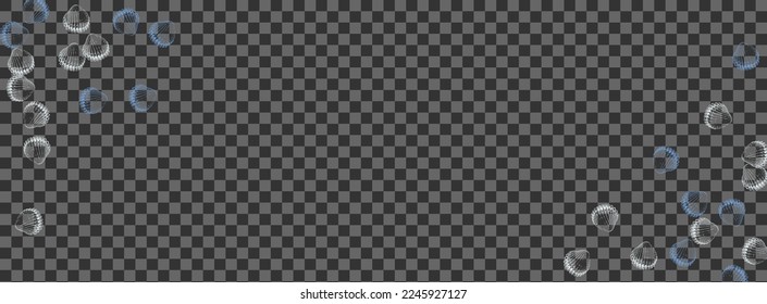 White Shellfish Background Transparent Vector. Snail Sketch Pattern. Exotic Set. Navy Scallop Seamless Wallpaper.