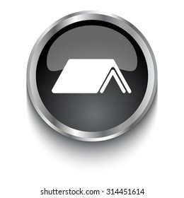 White Shelter symbol on black web button