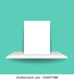 white shelves