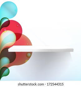 White shelves vector. + EPS10 vector file
