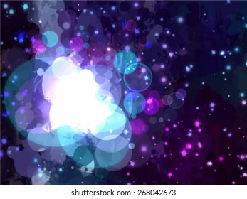 White shine brush strokes background. Vector version