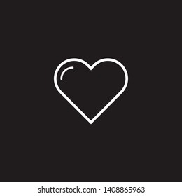 White shiny heart on brown background EPS vector