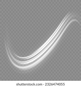 White shiny lines effect vector background. Bright galaxy. Light glowing effect. Bright spiral. Glowing podium. Light white Twirl. Light trail wave, fire path trace line and incandescence curve twirl.