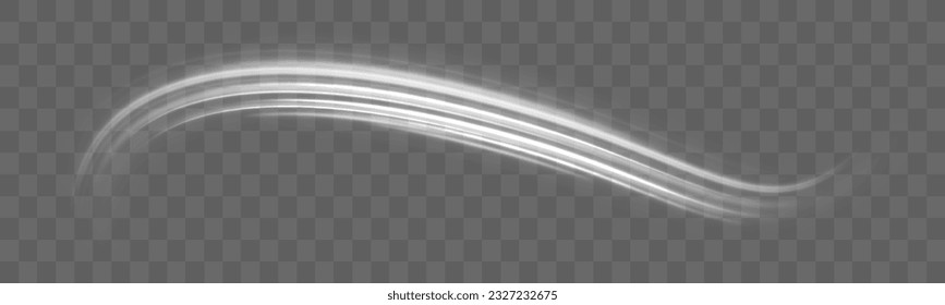 White shiny lines effect vector background. Bright galaxy. Light glowing effect. Bright spiral. Glowing podium. Light white Twirl. Light trail wave, fire path trace line and incandescence curve twirl.
