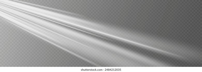 White shiny sparks of spiral wave. Curved bright speed line. Shiny wavy path.	
