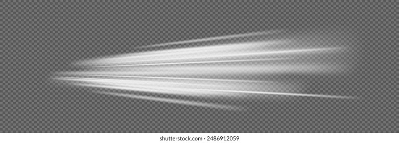 White shiny sparks of spiral wave. Curved bright speed line. Shiny wavy path.