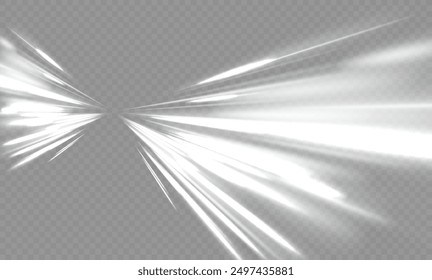 White shiny sparks of spiral wave. Curved bright speed line swirls. Shiny wavy path. Magic golden swirl with highlights. Glowing swirl bokeh effect. vortex, light, effect, white, lines, abstract