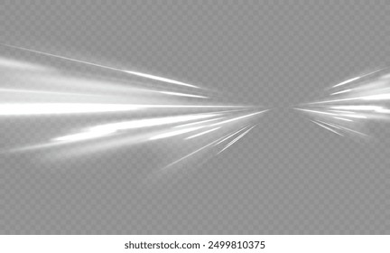 White shiny sparks of spiral wave. Curved bright speed line swirls. Shiny wavy path. Magic golden swirl with highlights. Glowing swirl bokeh effect. vortex, light, effect, white, lines, abstract