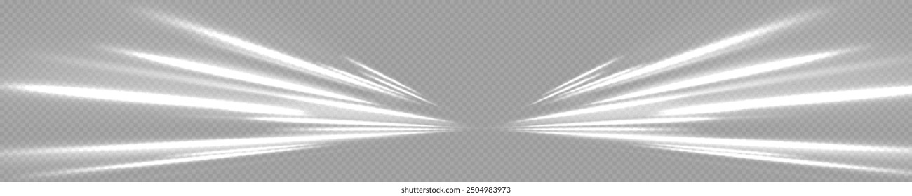 White shiny sparks of spiral wave. Curved bright speed line swirls. Shiny wavy path. Magic golden swirl with highlights. Glowing swirl bokeh effect. vortex, light, effect, white, lines, abstract